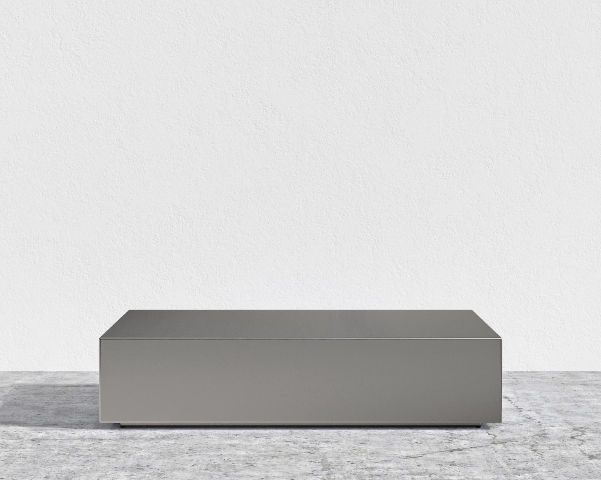 Liza Coffee Table - Brushed Stainless Steel