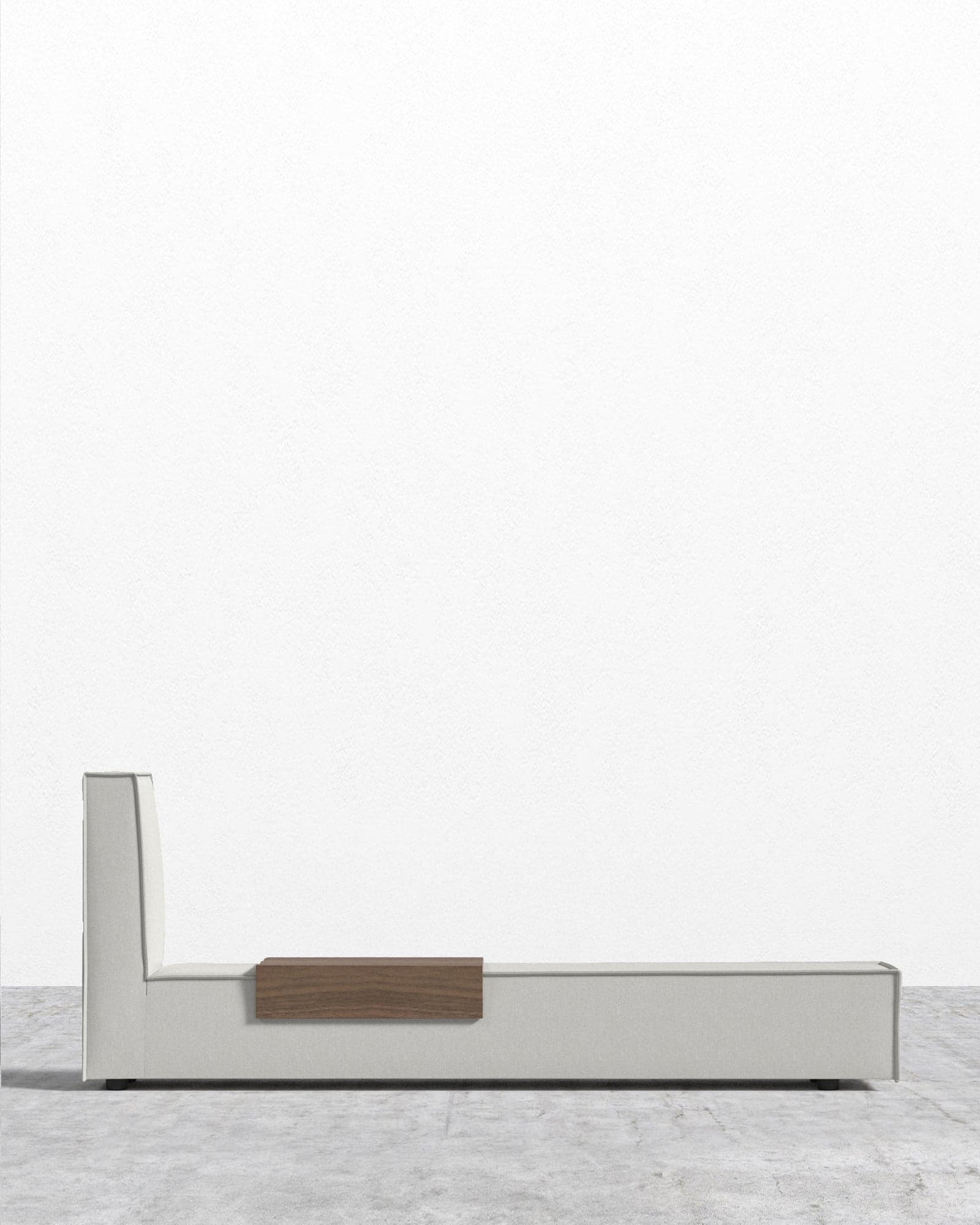 Porter Bed - Extension with Walnut Side Table