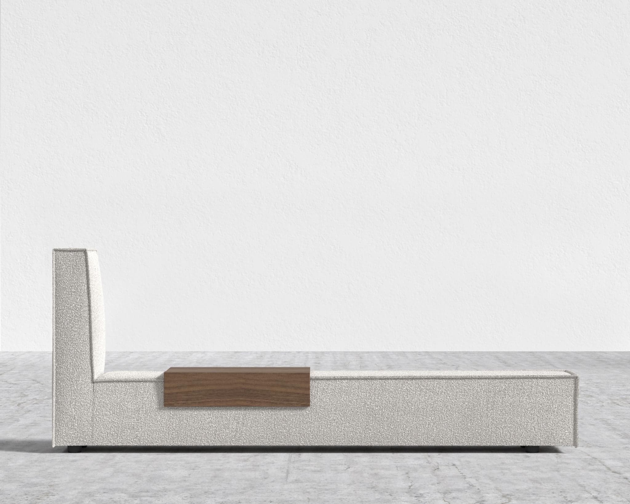 Porter Bed - Extension with Walnut Side Table