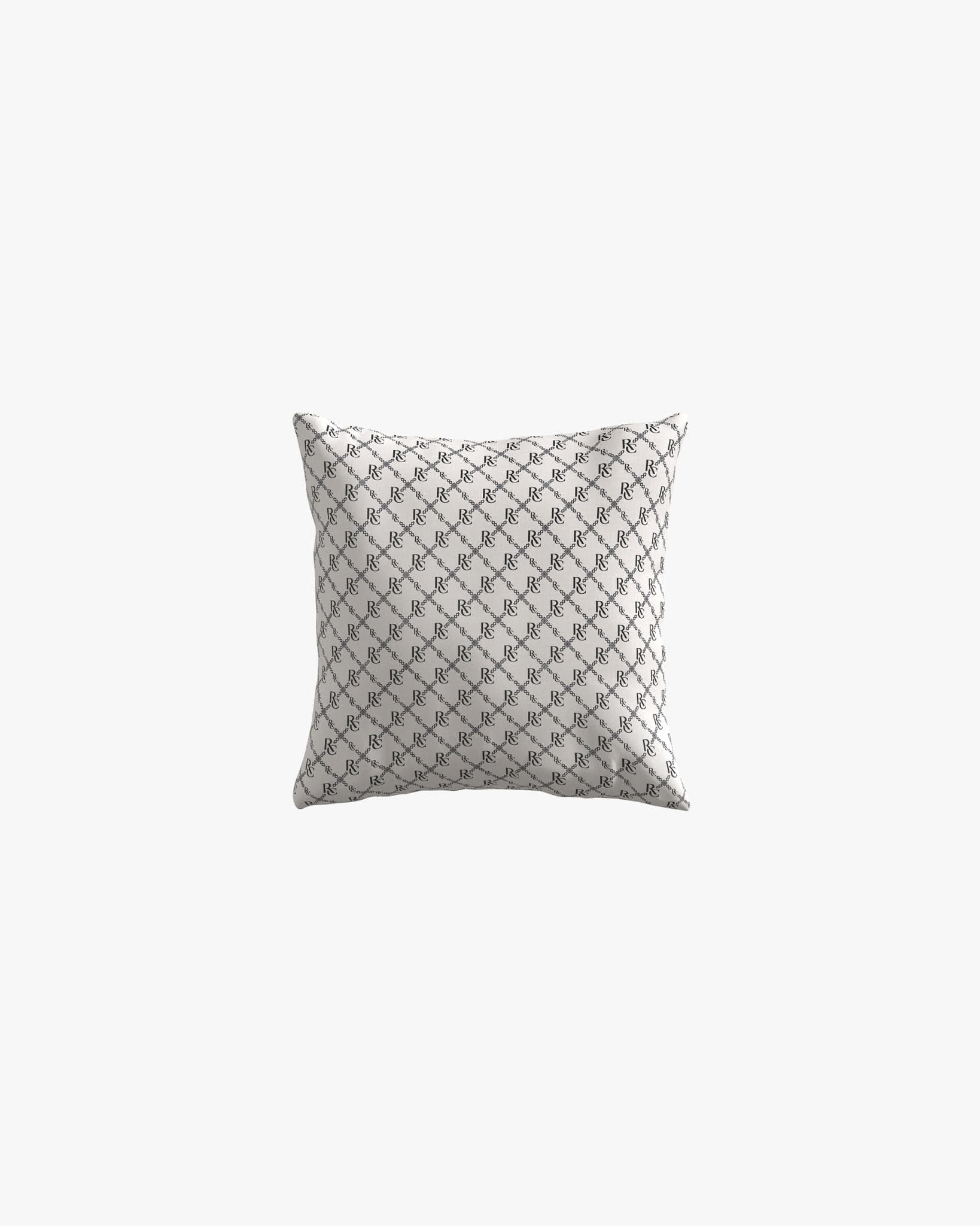 Square Outdoor Pillow - Monogram Pattern