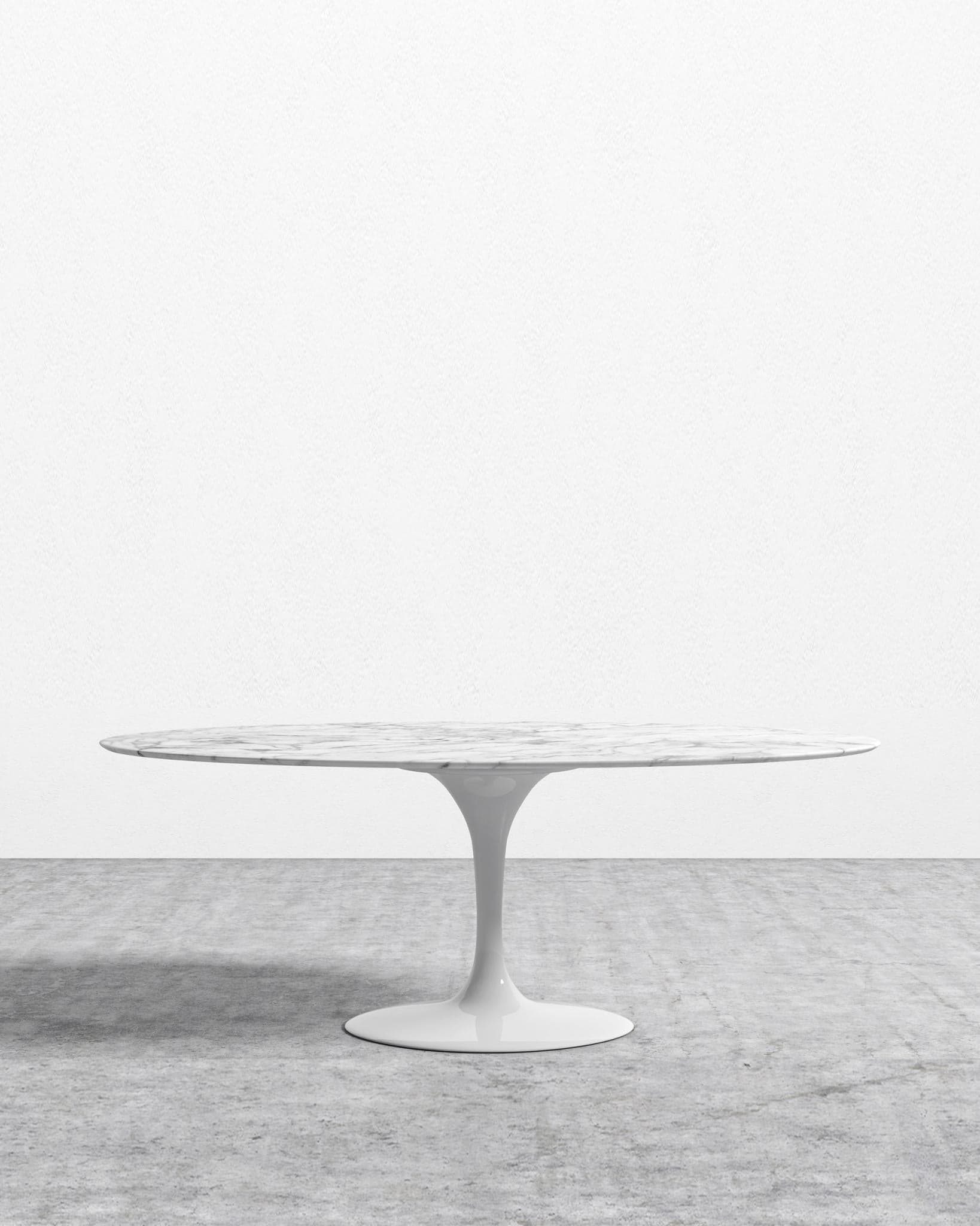 Tulip Table Oval - Carrara