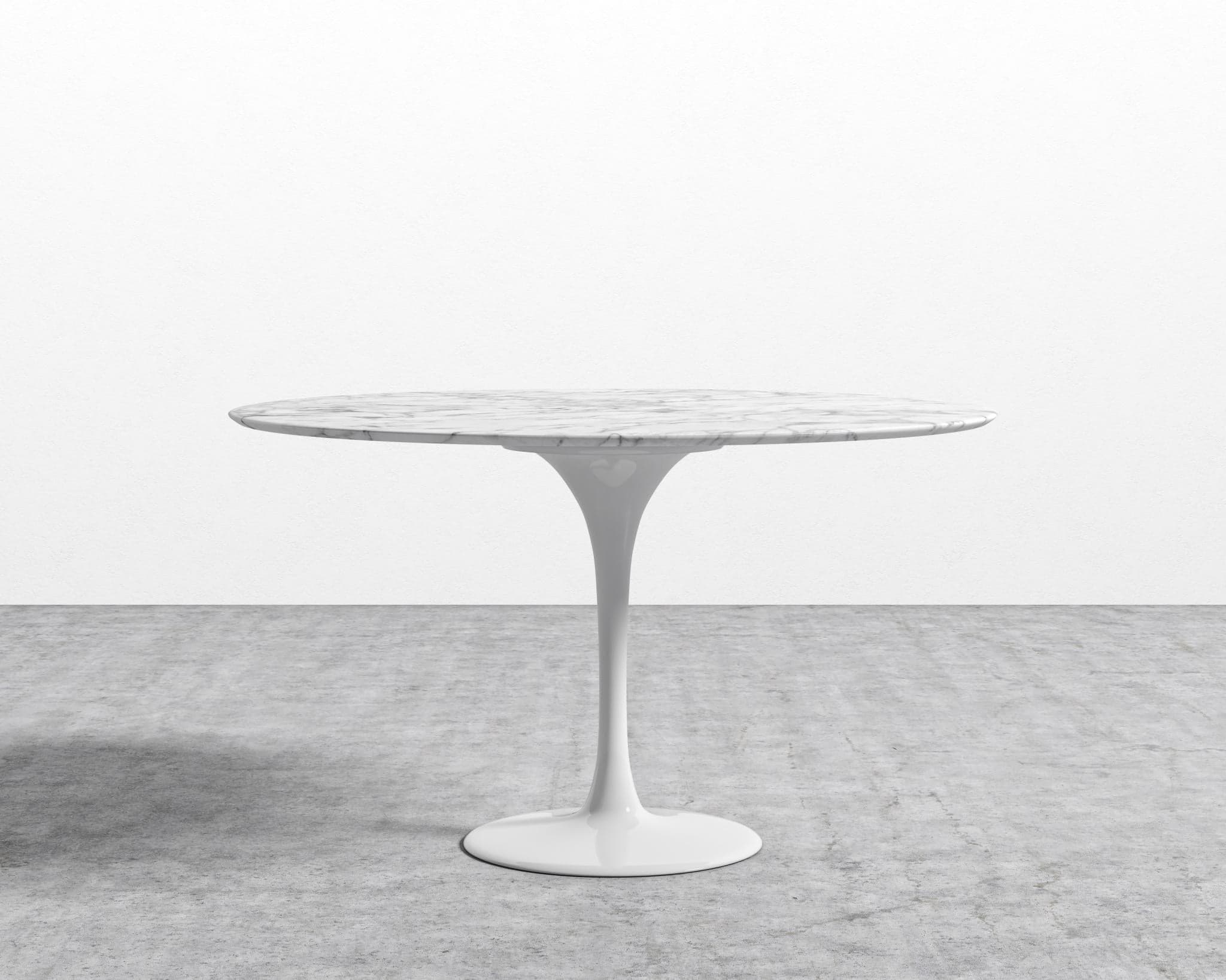 Tulip Table Round - Carrara